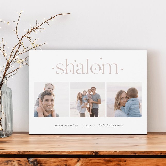 Starred Connection | Hanukkah Photo Collage Holiday Card (Creator Uploaded)