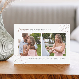 Starred Forever   2 Photo Engagement Announcement