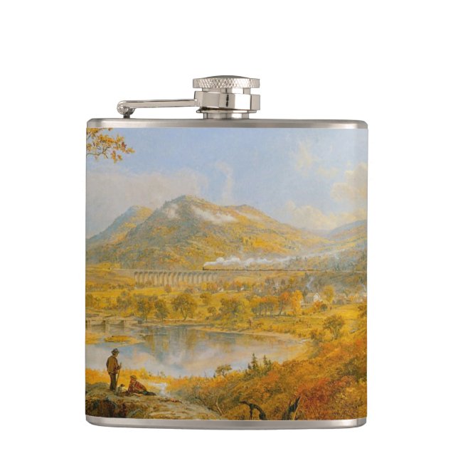 Starrucca Viaduct Hip Flask (Front)