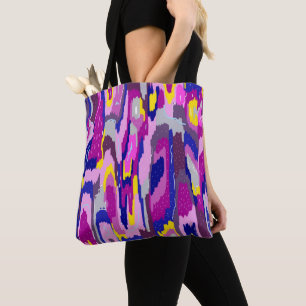 Starry Abstract in Purples and Blues  Tote Bag