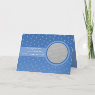 Starry Baby Announcement (Blue)