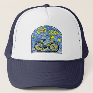 Starry Bike Trucker Hat