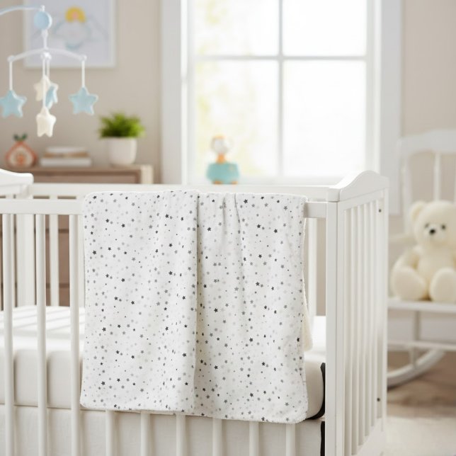 Starry Blanket,  Soft Celestial Elegance Sherpa Blanket (Creator Uploaded)