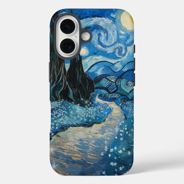 Starry Blooming Night Case-Mate iPhone Case (Back)