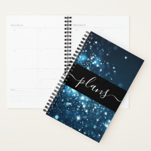 Starry Blue Background Planner