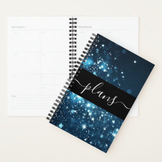 Starry Blue Background Planner