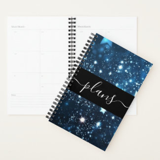 Starry Blue Sky Background Planner