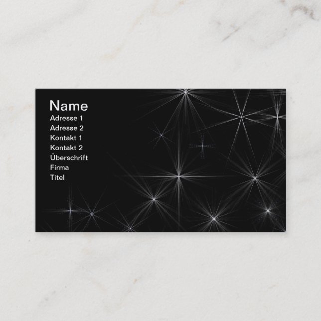 Starry business card (Front)