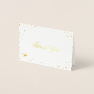 Starry celestial Thank you card