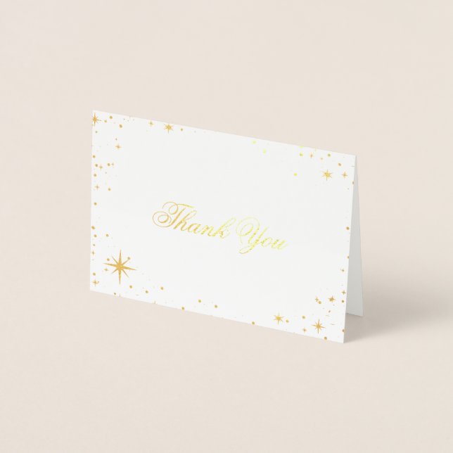 Starry celestial Thank you card  (Front)