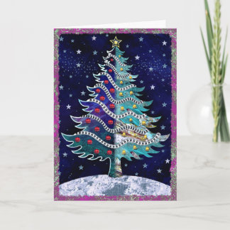 Starry Christmas Holiday Card