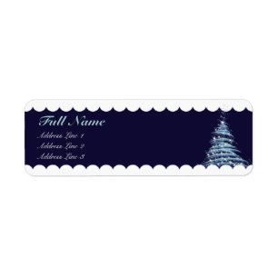 Starry Christmas tree labels