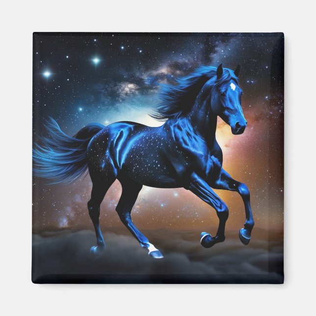 Starry Cloud Horse Magnet (Front)