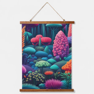 Starry Cosmic Blossom Odyssey Hanging Tapestry