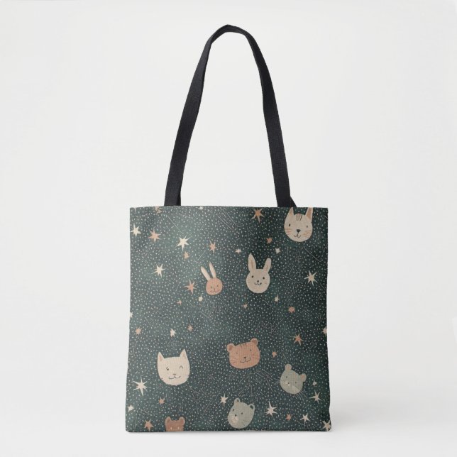 Starry Critter Constellation - Tote Bag (Front)