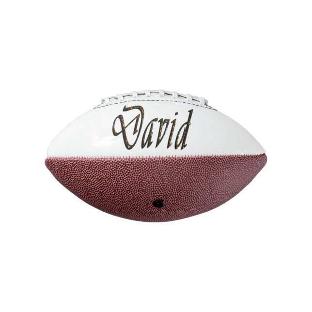 Starry Designed David Name, Football (Rotated 270)