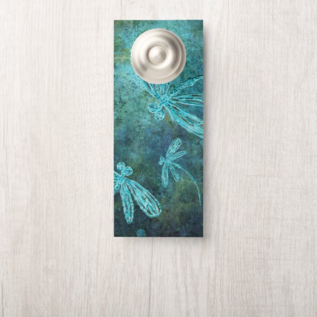 Starry Dragonfly Night Door Hanger (On Knob)
