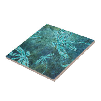 Starry Dragonfly Night Tile