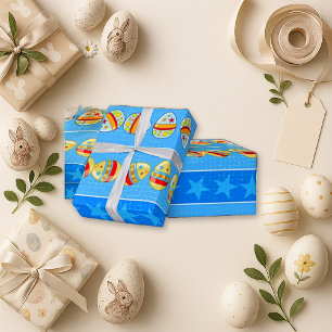 Starry Eggs Wrapping Paper