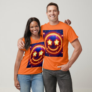 Starry-Eyed Glow Emoji T-Shirt