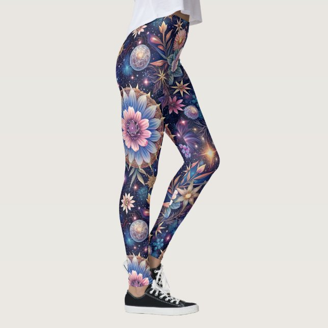 Starry Flowers Leggings (Right)