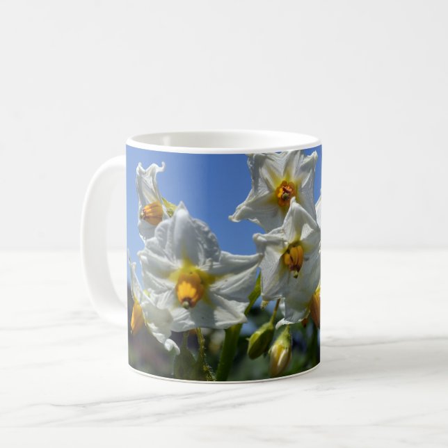 Starry flowers Solanum tuberosum  Coffee Mug (Front Left)