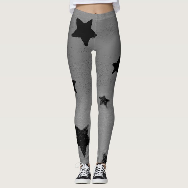 Starry gray leggings (Front)