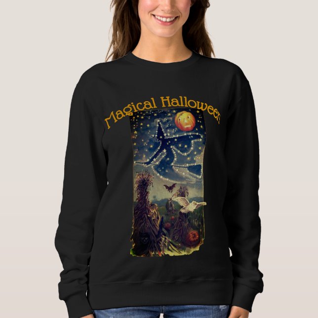 Starry Halloween Night Womens Shirt (Front)