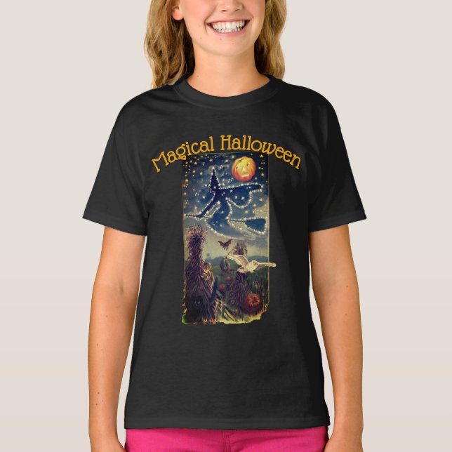 Starry Halloween Night Womens Shirt (Front)