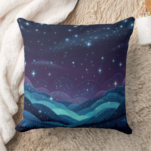 Starry Hills Night Cushion