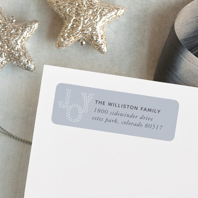 Starry Joy Holiday Return Address Label (Creator Uploaded)