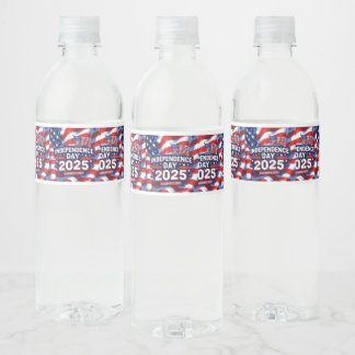 Starry July 4th Celebration Labels