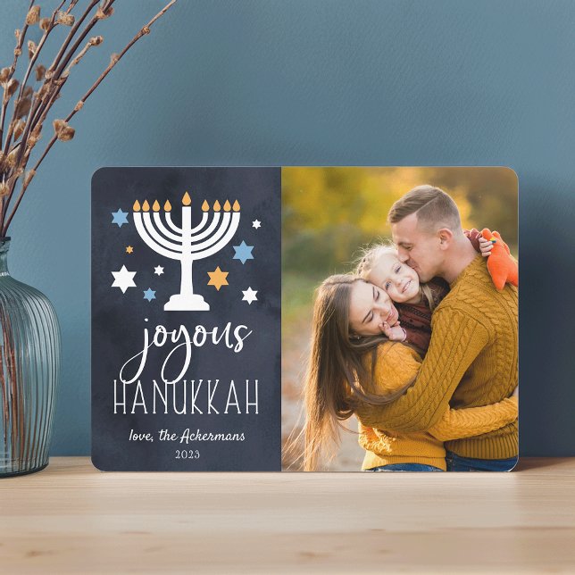 Starry Lights | Hanukkah Photo Card (Creator Uploaded)