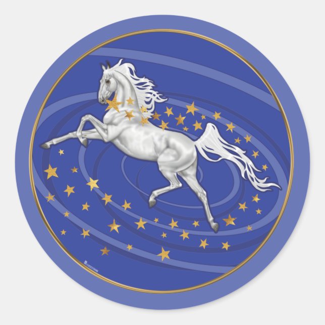 Starry Mare Round Sticker (Front)