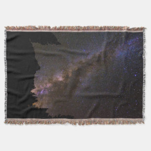Starry Milky way, California Throw Blanket