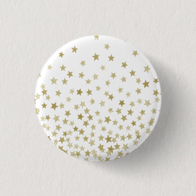 starry night 3 cm round badge (Front)
