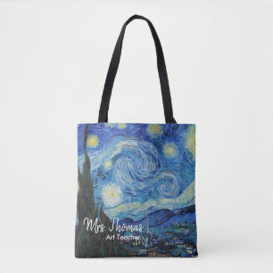 Starry Night All Over Print Teacher Tote