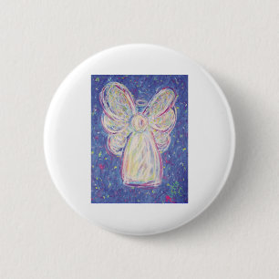 Starry Night Angel 6 Cm Round Badge