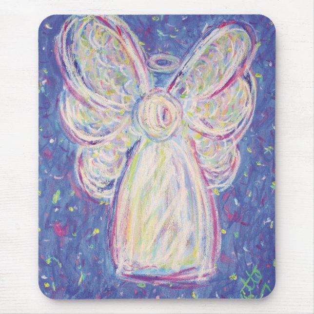 Starry Night Angel Mouse Pad (Front)