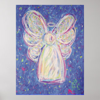 Starry Night Angel Poster Art Print