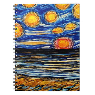 Starry Night at the Beach  Notebook