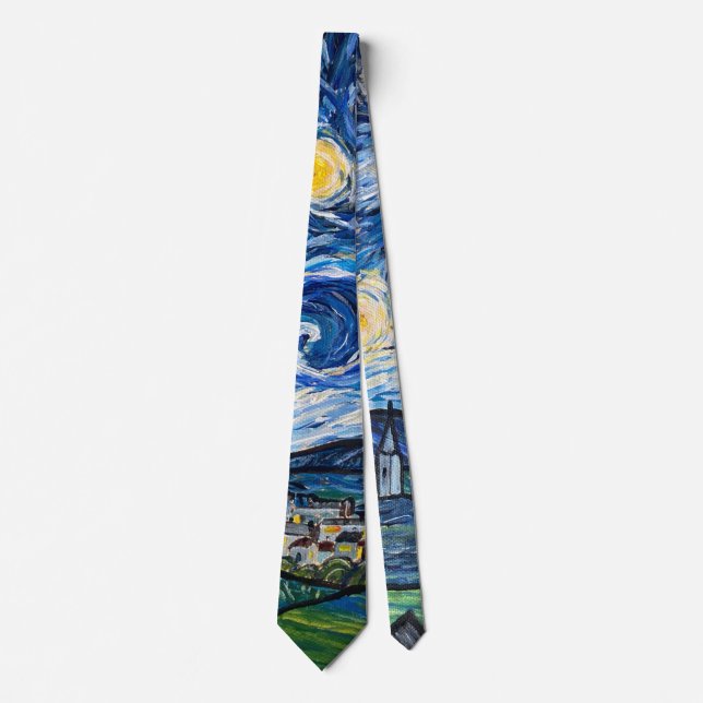 Starry Night Belmont Lancashire  Tie (Front)