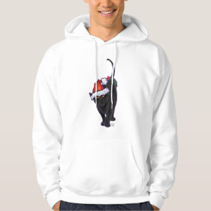 Starry Night Black Cat Christmas Hoodie
