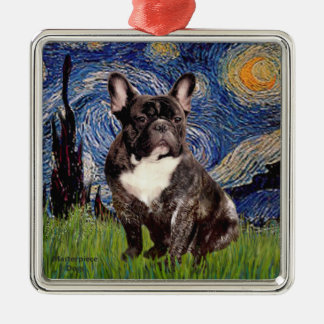 Starry Night - Brindle French Bulldog Metal Tree Decoration