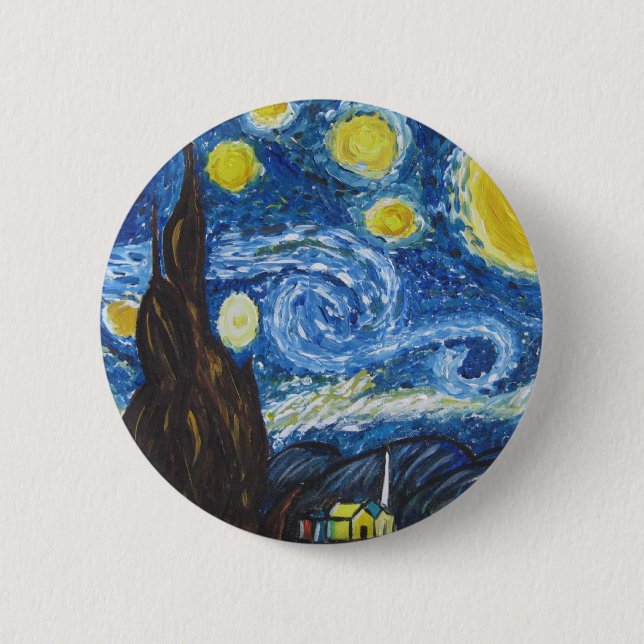 Starry Night Button (Front)