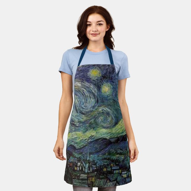 Starry Night by van Gogh Apron (Worn)