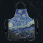 "Starry Night" by Van Gogh Apron<br><div class="desc">This design features a very high resolution unaltered and unedited reproduction of Van Gogh's famous "Starry Night" painting.</div>