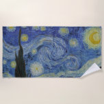 "Starry Night" by Van Gogh Beach Towel<br><div class="desc">This design features a very high resolution unaltered and unedited reproduction of Van Gogh's famous "Starry Night" painting.</div>