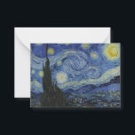 "Starry Night" by Van Gogh Card<br><div class="desc">This design features a very high resolution unaltered and unedited reproduction of Van Gogh's famous "Starry Night" painting.</div>