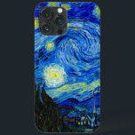 Starry Night by Van Gogh iPhone 13 Pro Max Case<br><div class="desc">Vincent van Gogh - Starry Night painted at St Remy,  France in 1889 Fine Art iPhone cases. This image has been digitally enhanced to restore the original bold,  bright colours - a perfect gift for any art lover!</div>
